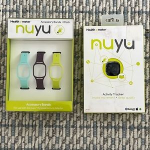 NEW Health o meter nuyu Activity Tracker/Sleep Monitor & Accessory Bands